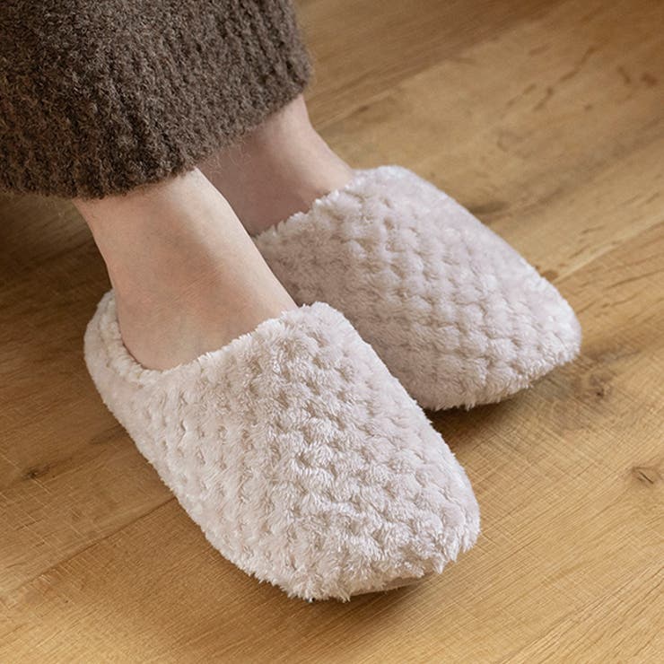 9033ベージュ | ルームシューズ レディース かかとなし | welleg