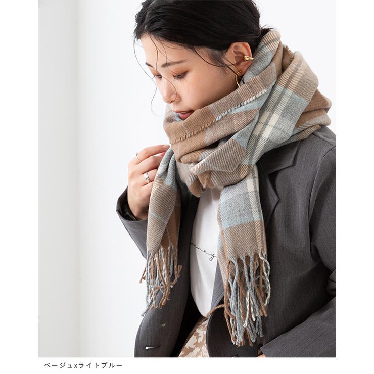 なめらかプレーン 大判ストール マフラー | welleg | 詳細画像4 