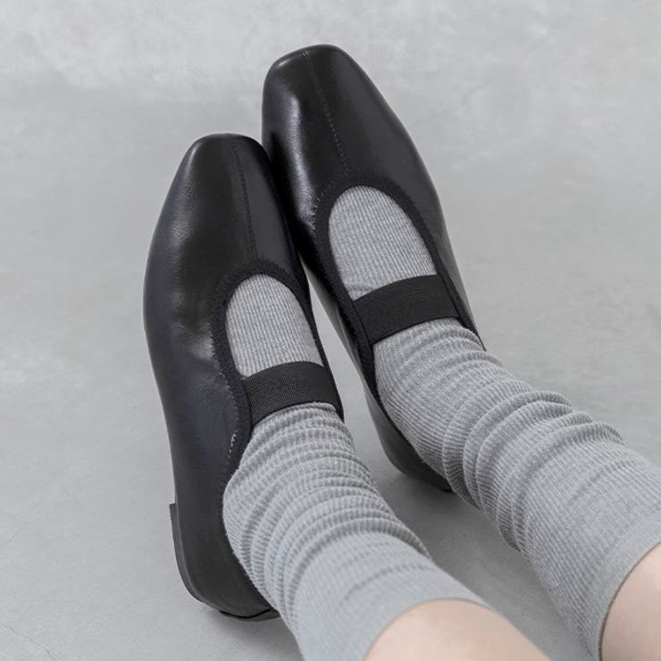 1020ブラックPU | パンプス フラットシューズ 走れるパンプス | welleg
