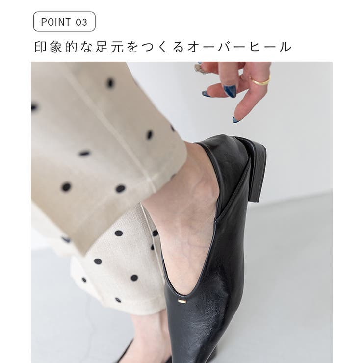 パンプス バブーシュ スクエアトゥ | welleg | 詳細画像9 