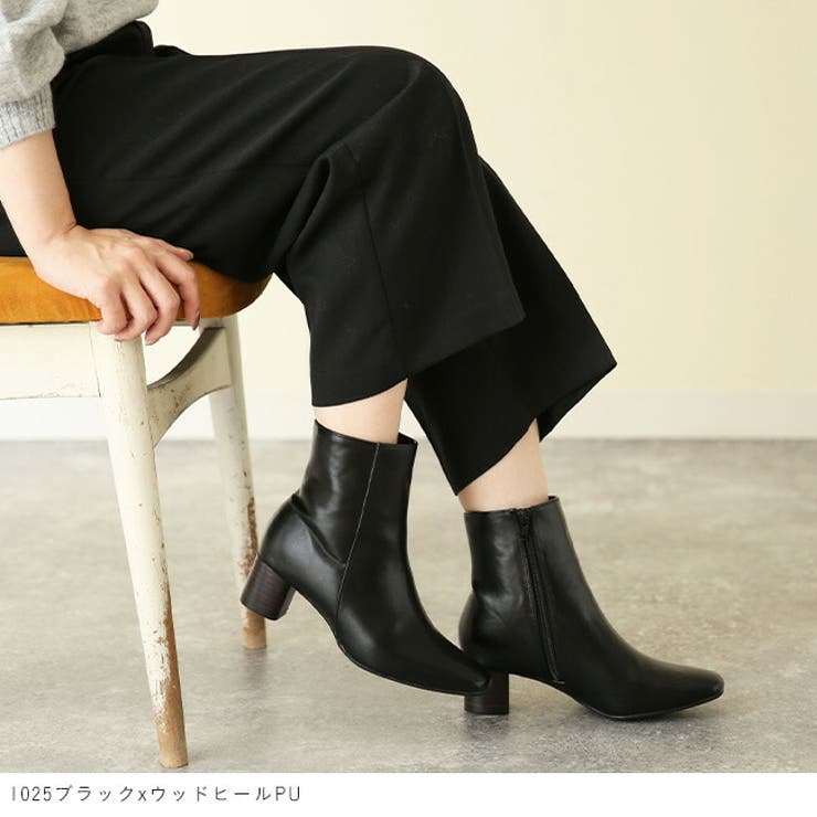 スクエアトゥショートブーツ レディース ブーツ 品番 Hsys Welleg ウェレッグ のレディース ファッション通販 Shoplist ショップリスト