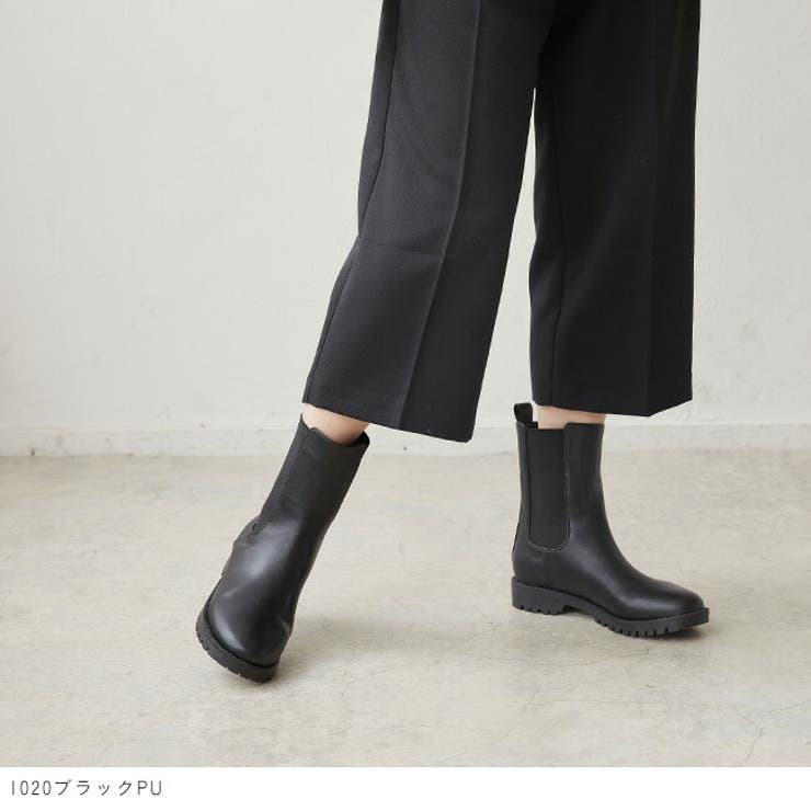 ボリュームヒールサイドゴアブーツ レディース ショートブーツ 品番 Hsys Welleg ウェレッグ のレディースファッション通販 Shoplist ショップリスト