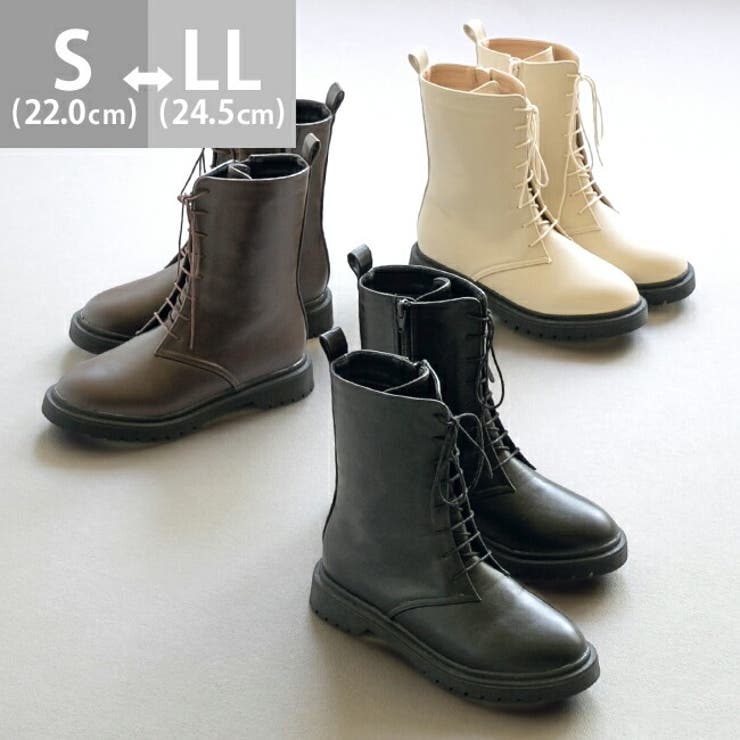 レースアップブーツ レディース 厚底 | welleg | 詳細画像1 