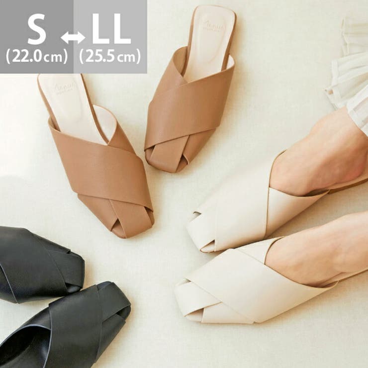 スクエアトゥクロスサンダル レディース サンダル | welleg | 詳細画像1 