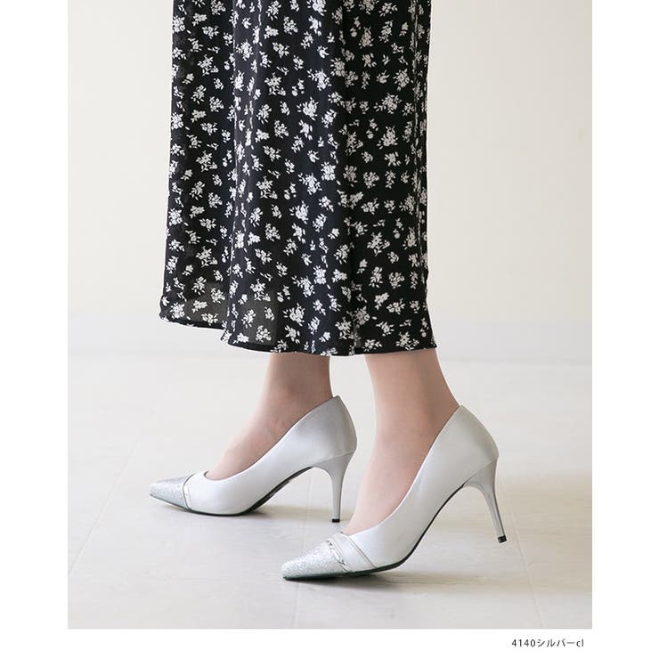 グリッター加工 切替デザイン パンプス | welleg | 詳細画像10 