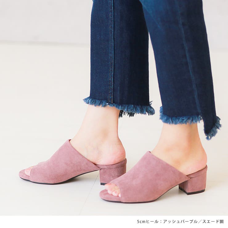 オフィスで履き替え オフィスミュールサンダル 5㎝ヒールver | welleg | 詳細画像14 