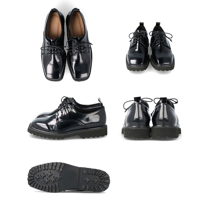 ボリュームソール スクエアトゥレースアップシューズ レディース | welleg | 詳細画像17 