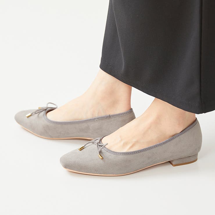 3013グレーSD | バレエシューズ ぺたんこ靴 履きやすい | welleg