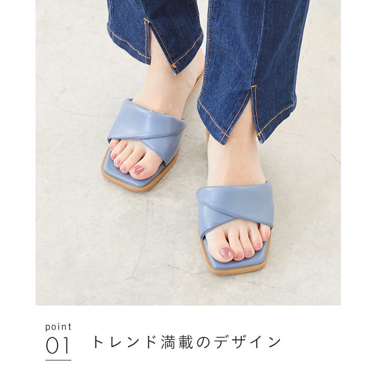クリスタル シェイプクリアヒール コバサンダル | welleg | 詳細画像25 