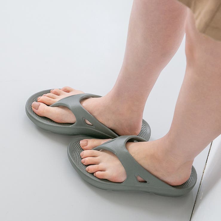6004グレー | トングサンダル シャワーサンダル バススリッパ | welleg