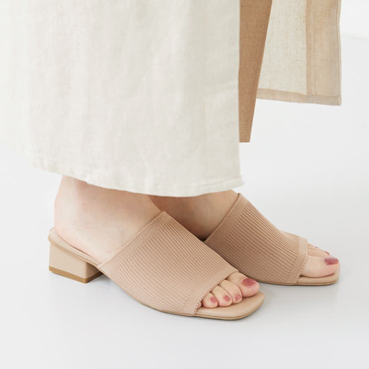 4033ベージュCL | ミュール サンダル レディース | welleg