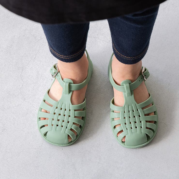 6035ライトグリーン | キッズ グルカサンダル キッズサンダル | welleg