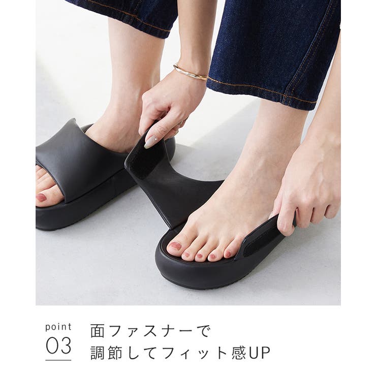 サンダル レディース フラットヒール | welleg | 詳細画像21 