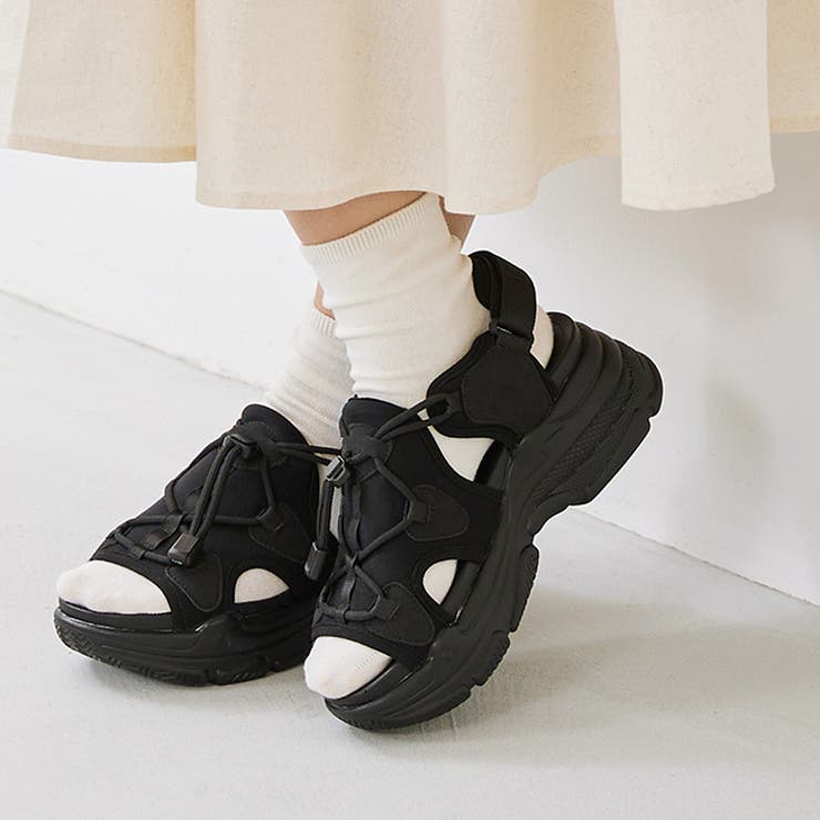 4171オールブラックCL | スポーツサンダル 脱げない レディース | welleg