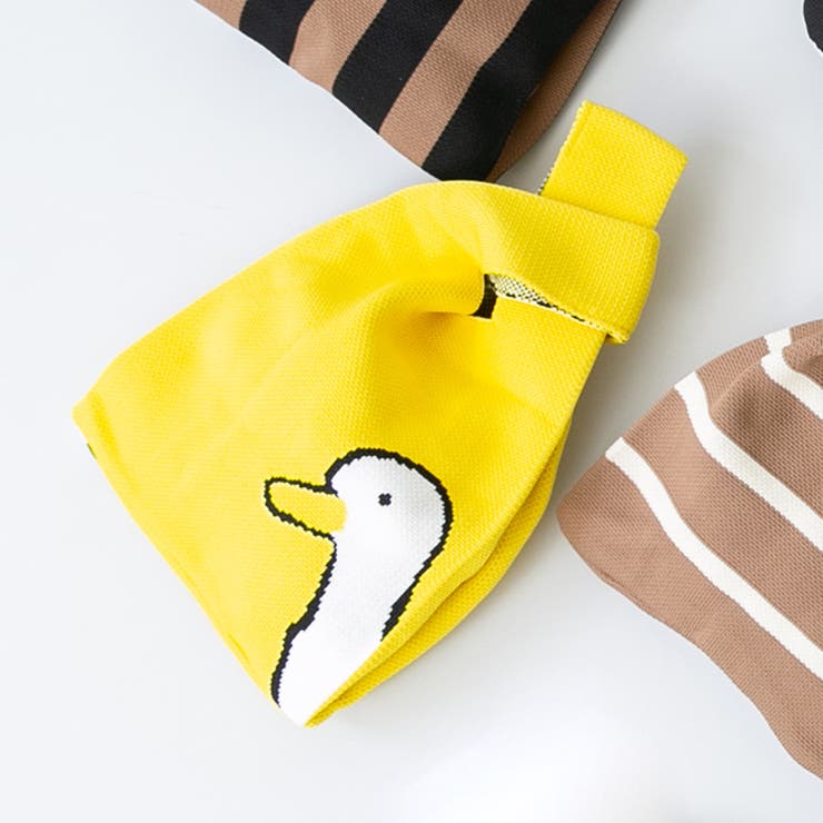 9182イエローとりさんZK | ニットバッグ レディース ユニセックス | welleg