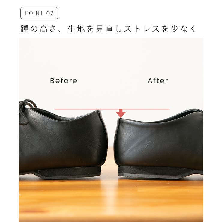 レースアップシューズ レディース フラットシューズ | welleg | 詳細画像6 