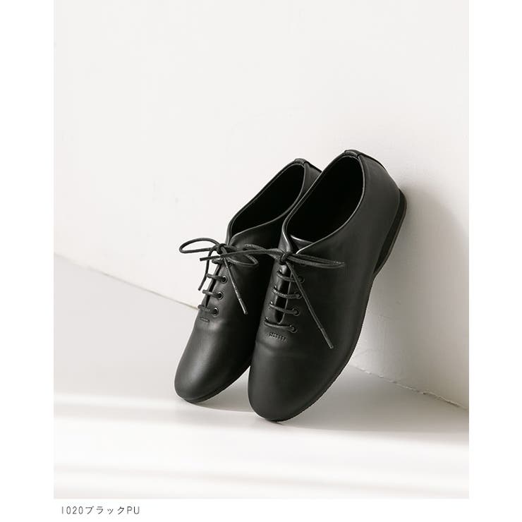 2点おまとめ　mooimooi レースアップシューズ　& ハーベスティ　パンツ モーイモーイ mooimooi レースアップシューズ （1020ブラックPU