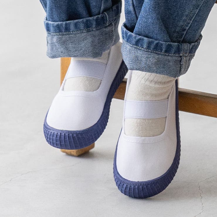 4072ブルーキャンバス | 上履き キッズ こども | welleg