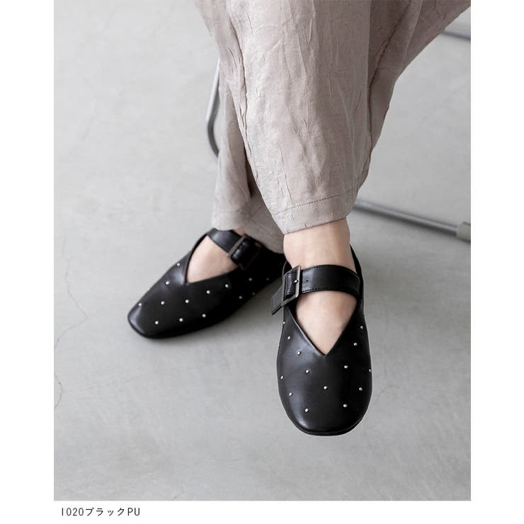 パンプス 走れる スタッズ | welleg | 詳細画像4 