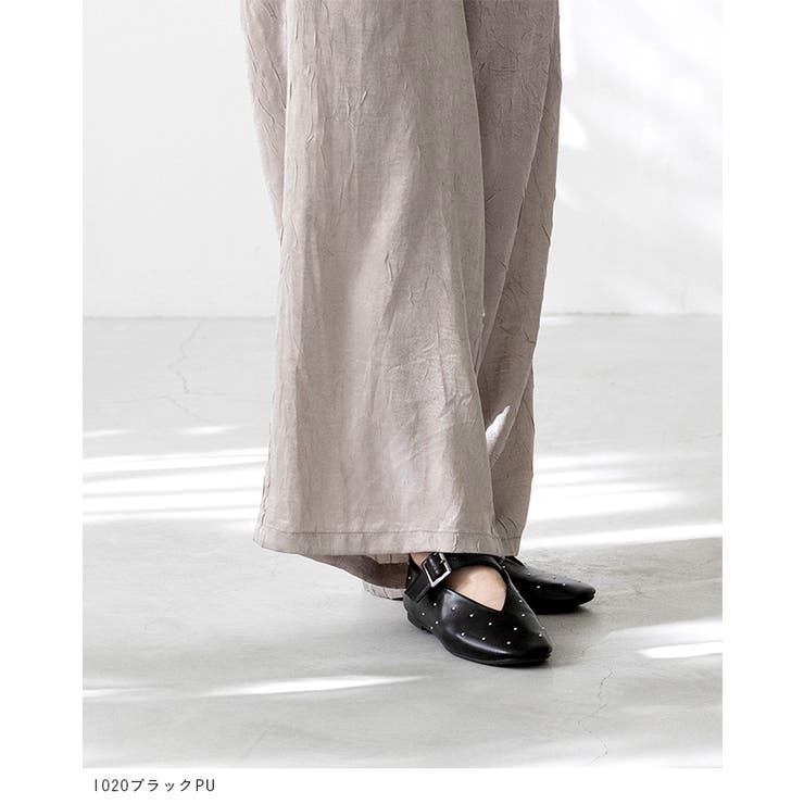 パンプス 走れる スタッズ[品番：HSYS0010485]｜welleg（ウェレッグ