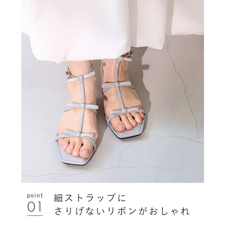 サンダル レディース フラットヒール | welleg | 詳細画像15 
