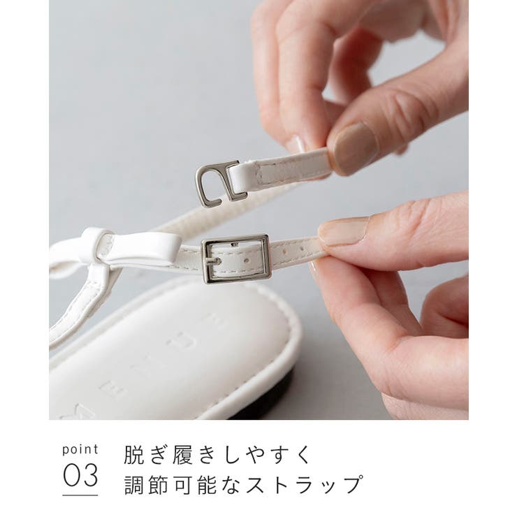 サンダル レディース フラットヒール | welleg | 詳細画像17 