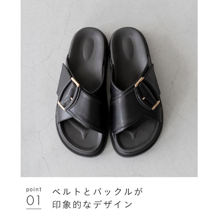 サンダル ゴールドバックル レディース | welleg | 詳細画像16 