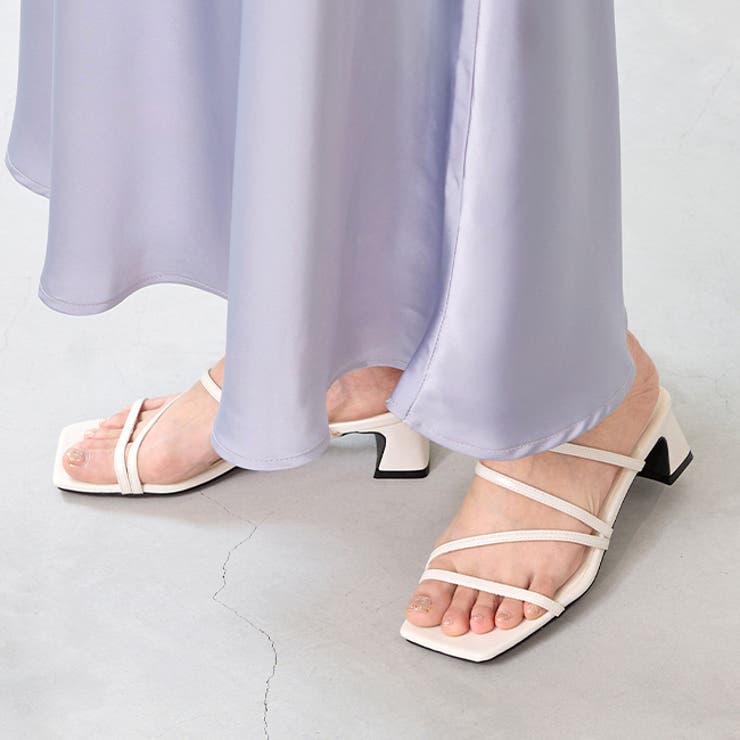 1001アイボリーPU | ミュール サンダル 痛くない | welleg