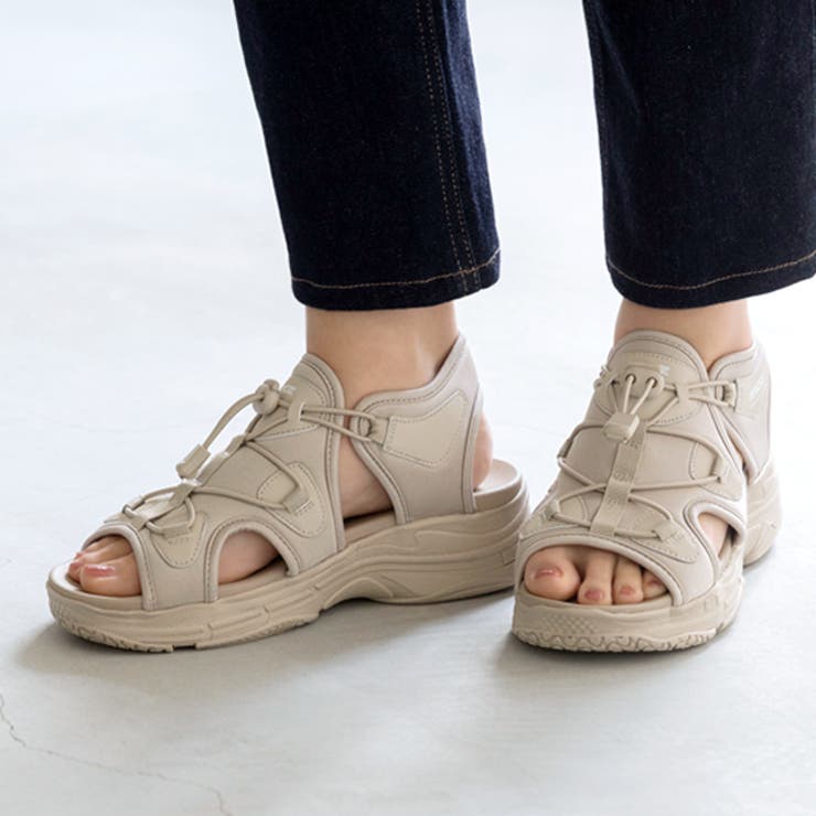 4033ベージュ | moz モズ スポーツサンダル | welleg