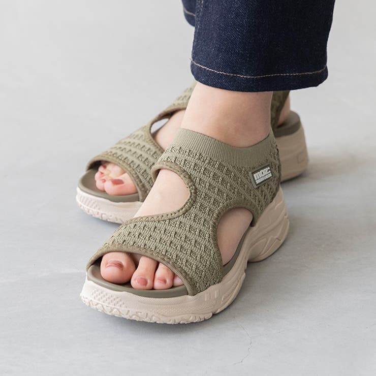 4052カーキ | サンダル レディース MOZ | welleg