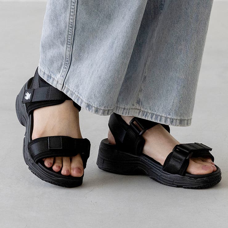 4020ブラックCL | モズ moz スポーツサンダル | welleg