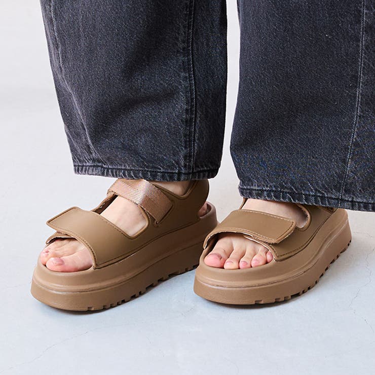 6024ブラウン | サンダル 厚底 レディース | welleg