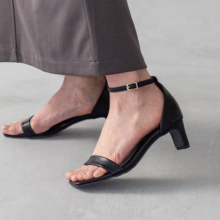 1020ブラックPU | サンダル ストラップ 脱げない | welleg