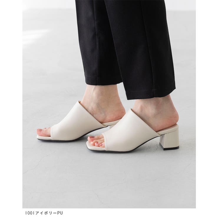 レディース スクエアトゥ ミュール | welleg | 詳細画像13 