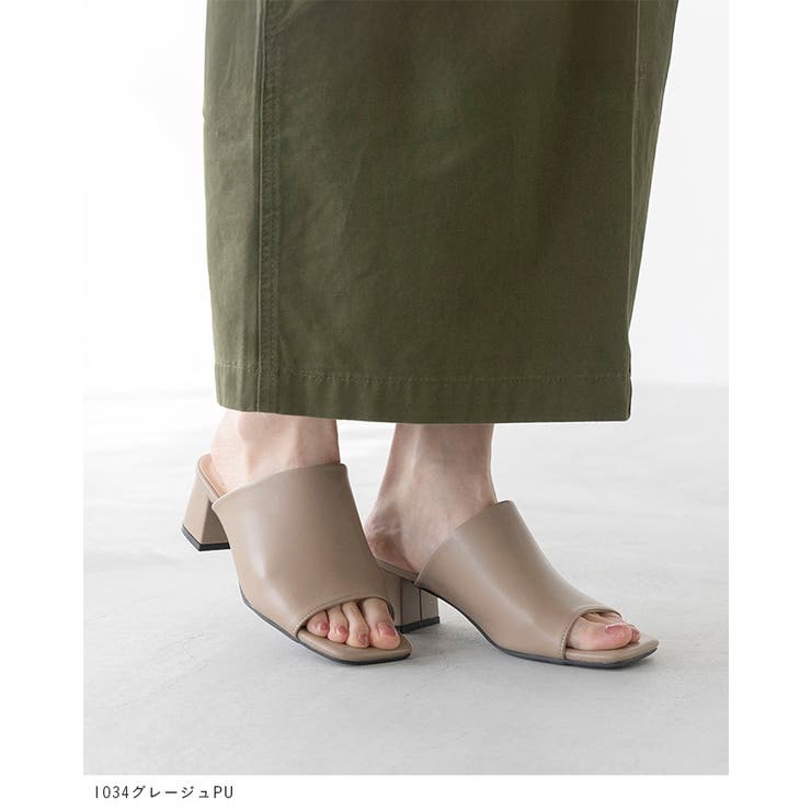 レディース スクエアトゥ ミュール | welleg | 詳細画像17 