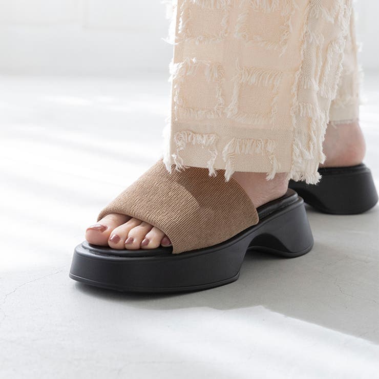 4033ベージュCL | サンダル レディース ミュール | welleg