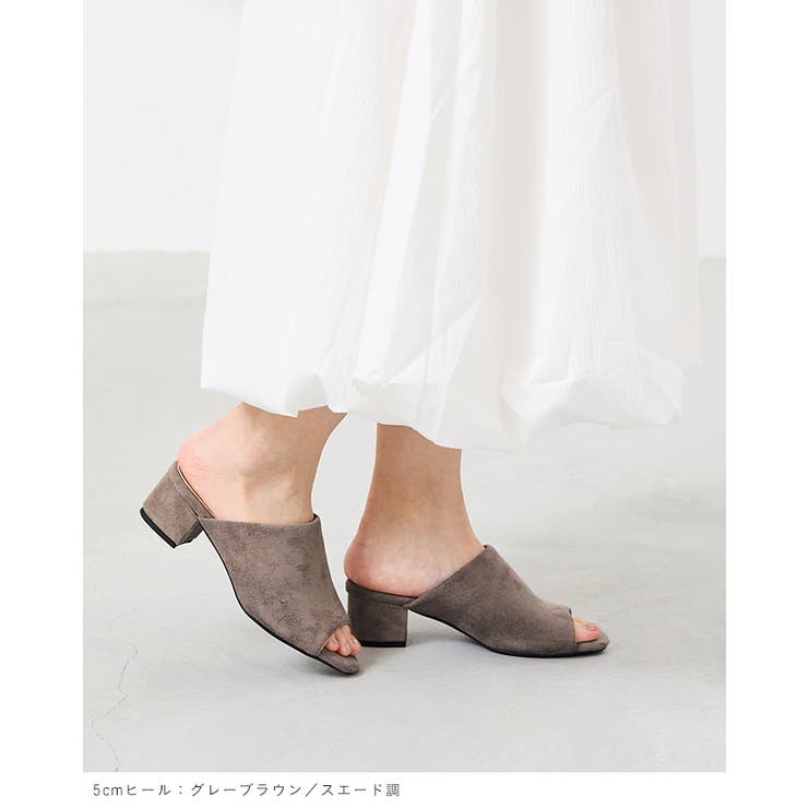 オフィスで履き替え オフィスミュールサンダル 5㎝ヒールver | welleg | 詳細画像25 