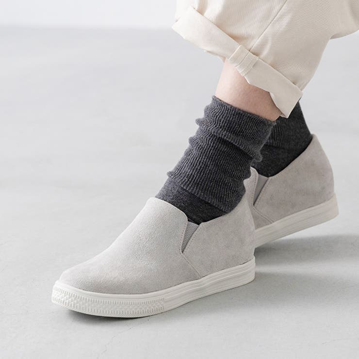 3011ライトグレーSD | スリッポン スニーカー レディース | welleg