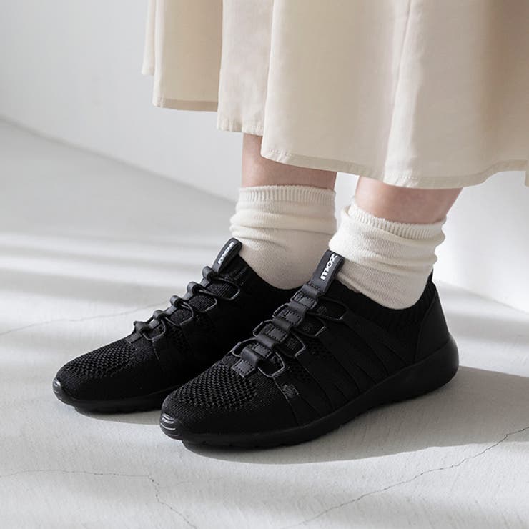 4020ブラックCL | スリッポン スニーカー ローカット | welleg