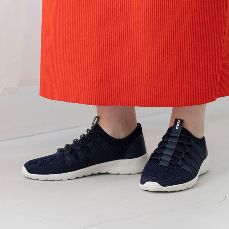 4074ネイビーCL | スリッポン スニーカー ローカット | welleg