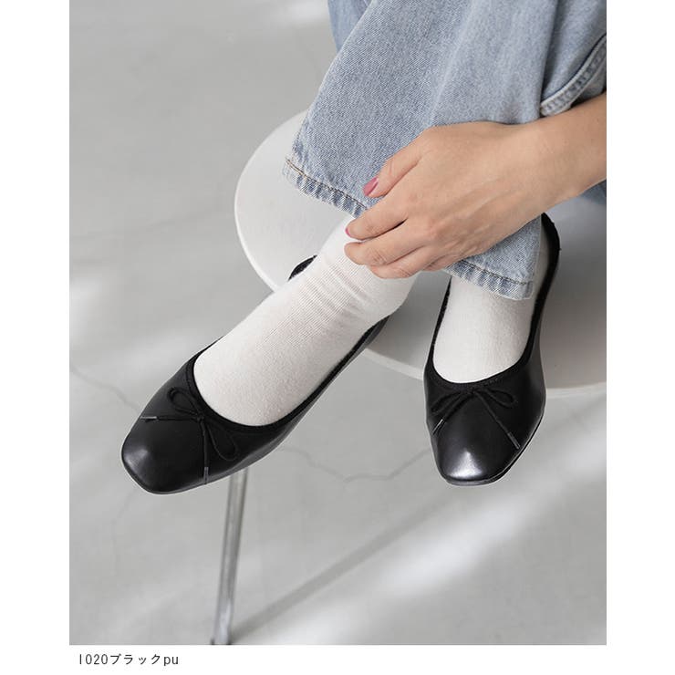 スクエアトゥ バレエシューズ バレエコア | welleg | 詳細画像9 