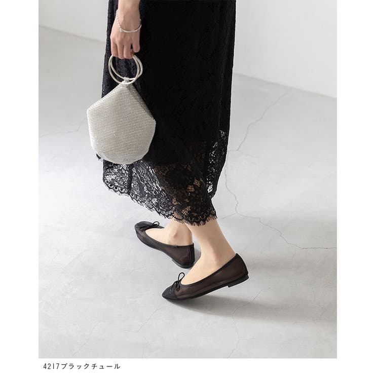 スクエアトゥ バレエシューズ バレエコア | welleg | 詳細画像15 