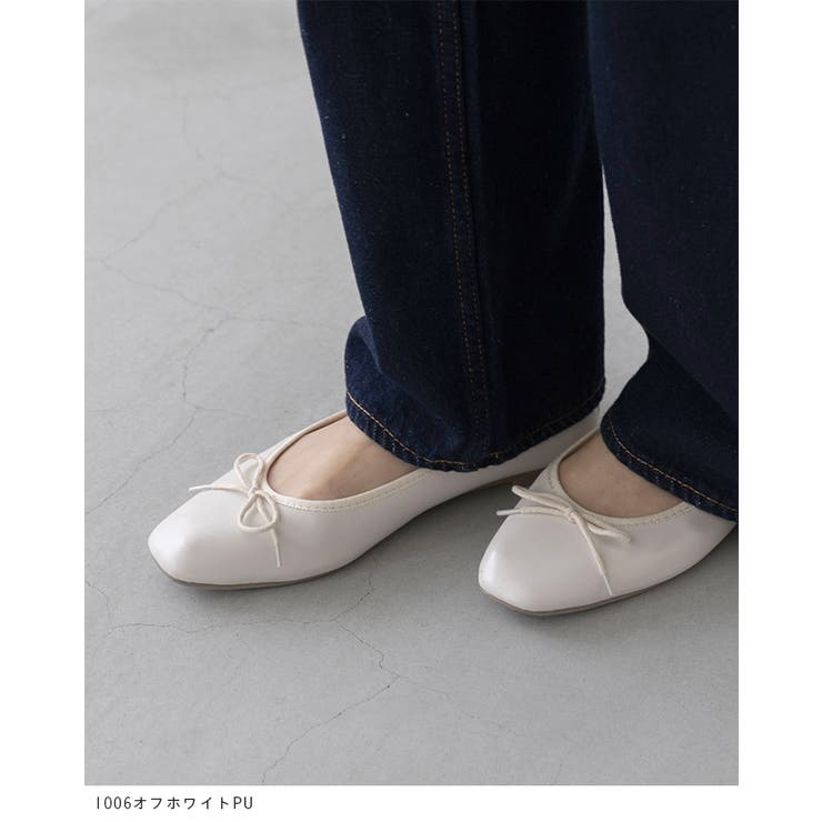 スクエアトゥ バレエシューズ バレエコア | welleg | 詳細画像20 