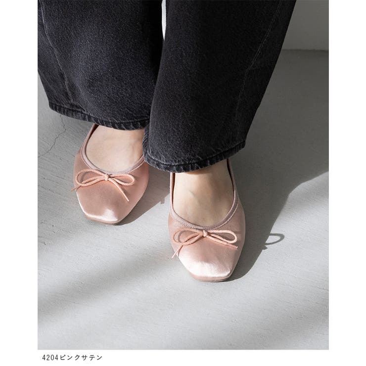 スクエアトゥ バレエシューズ バレエコア | welleg | 詳細画像25 