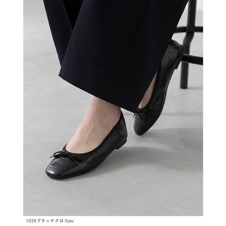 スクエアトゥ バレエシューズ バレエコア | welleg | 詳細画像28 