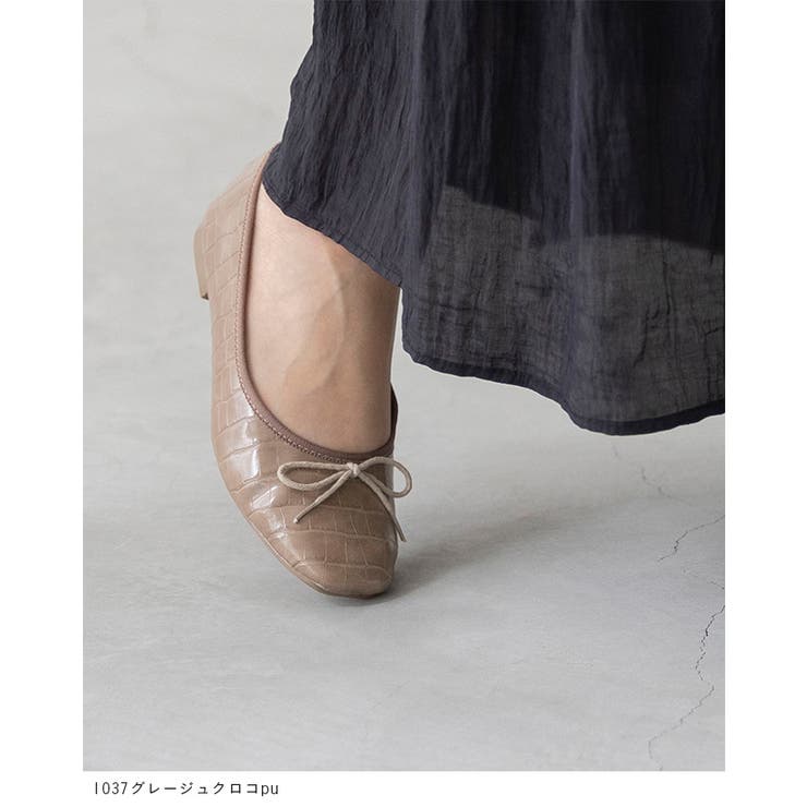 スクエアトゥ バレエシューズ バレエコア | welleg | 詳細画像29 