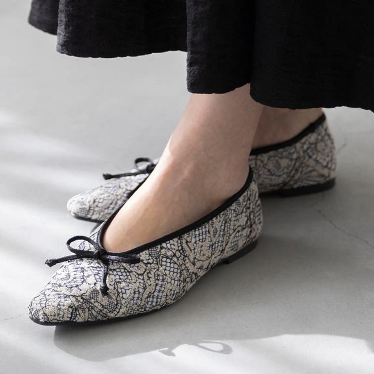4212レースジャガード | バレエシューズ レディース パンプス | welleg