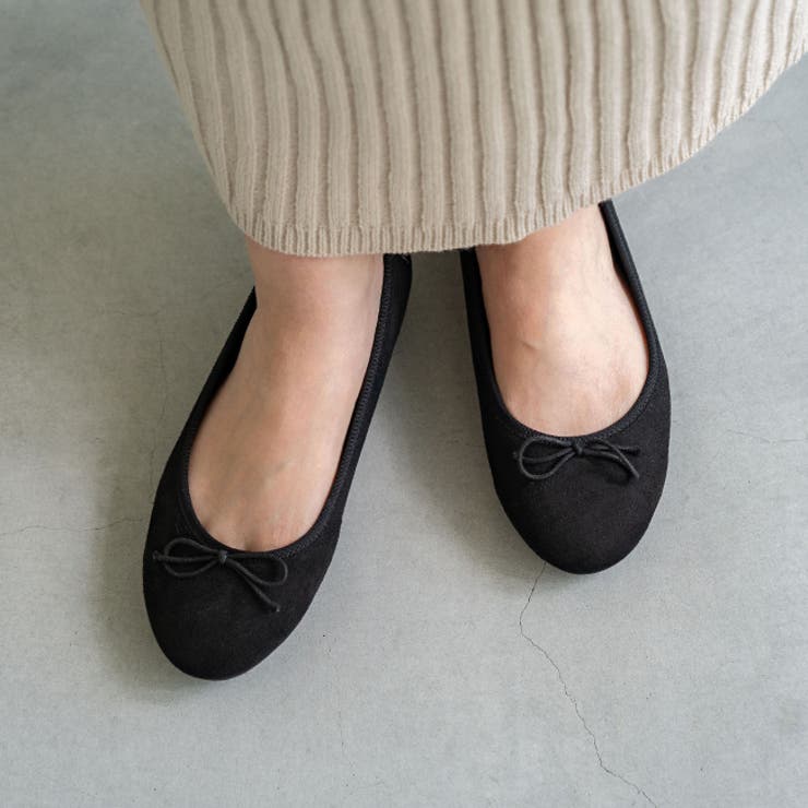 3020ブラックSD | 【幅広 4E】 バレエシューズ | welleg