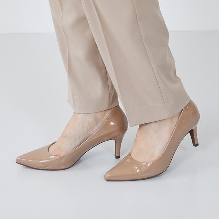 2035グレーベージュen | イイ女ポインテッドシリーズ 7cmヒール ピンヒール | welleg