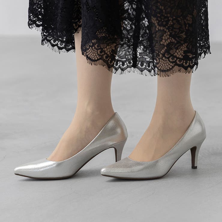 4140シルバーcl | イイ女ポインテッドシリーズ 7cmヒール ピンヒール | welleg